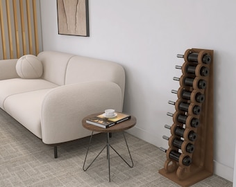 Elegant wine rack for living room, gift for wine lover, living room decoration