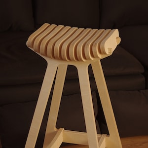 Barhocker, Designstuhl, moderner Stuhl, Industriehocker, Holzhocker, Barstuhl, Kitchen Hoker, skandinavisches Design