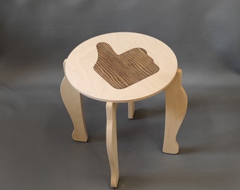 funny stool, kids stool, adult stool, custom design stool - OK