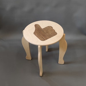 funny stool, kids stool, adult stool, custom design stool - OK