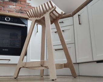 Bar stool, design chair, modern chair, industrial stool, wood stool, bar chair, Kitchen Hoker, scandinavian Design