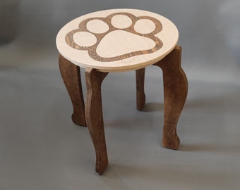 funny stool, stool for children, stool for adults, stool with your own design - PAW