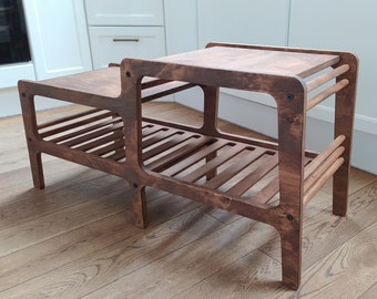 Shoe bench, Mid century modern, Wood Entryway bench, Entryway bench, Wooden simple bench for shoes, shoe cabinet, children's shoe bench