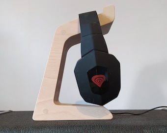Wood headphone stand, minimalist headphone stand, music gift, dj gift