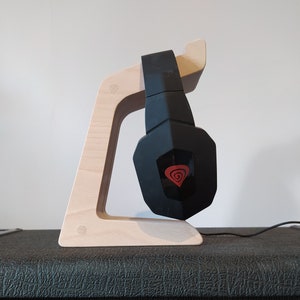 Wood headphone stand, minimalist headphone stand, music gift, dj gift