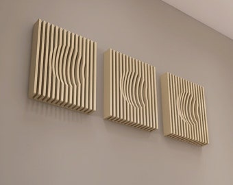 Parametric Wood Wall Art, 3D Wood Wall Art, Wave wall decoration, 3D Wall Hangings, Home decorations