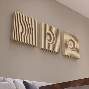 Parametric Wood Wall Art, 3D Wood Wall Art, Wave wall decoration, 3D Wall Hangings, Home decorations