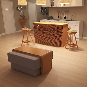 Living room table, ottoman table, pouffe cover, coffee table