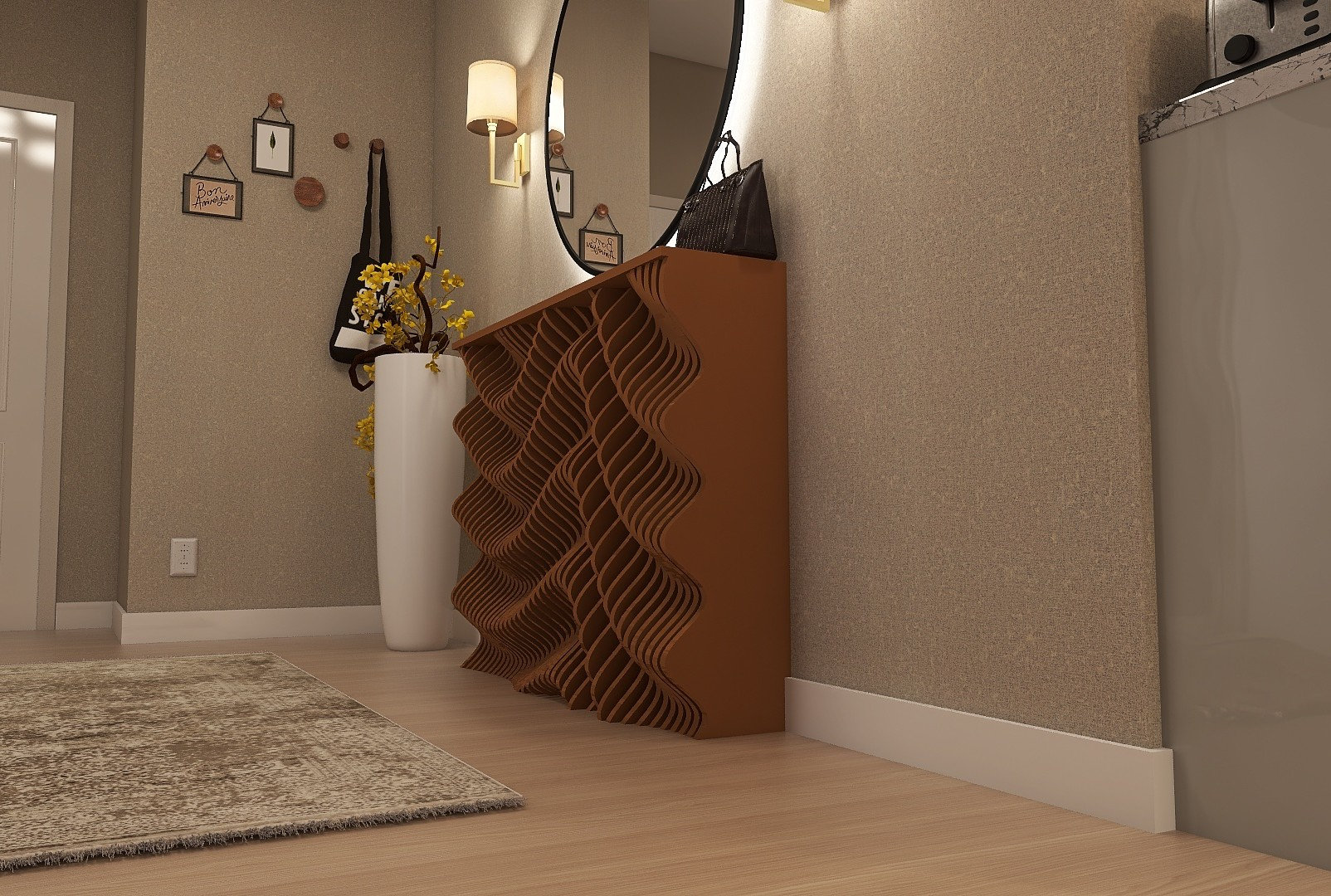 Entryway Modern Console Table, Modern Home Console, Large and Narrow