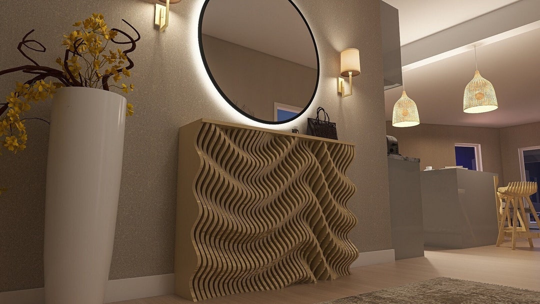 Entryway Modern Console Table, Modern Home Console, Large and Narrow ...