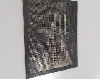 Gepersonaliseerde muurkunst van uw foto, wanddecoratie, muurkunst, halftoon