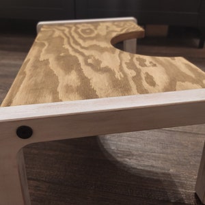 Poop stool, bathroom modern stool, poop support, bathroom footstool, handmade bathroom stool