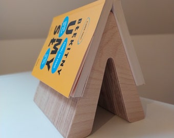 Marcador triangular hecho a mano, organizador para amantes de los libros, soporte para libros, marcador de madera hecho a mano