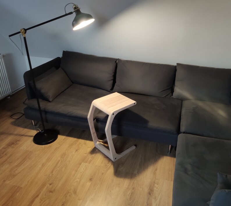 C Couch Table, C Shape Computer Table, Modern Sofa Side Table, End