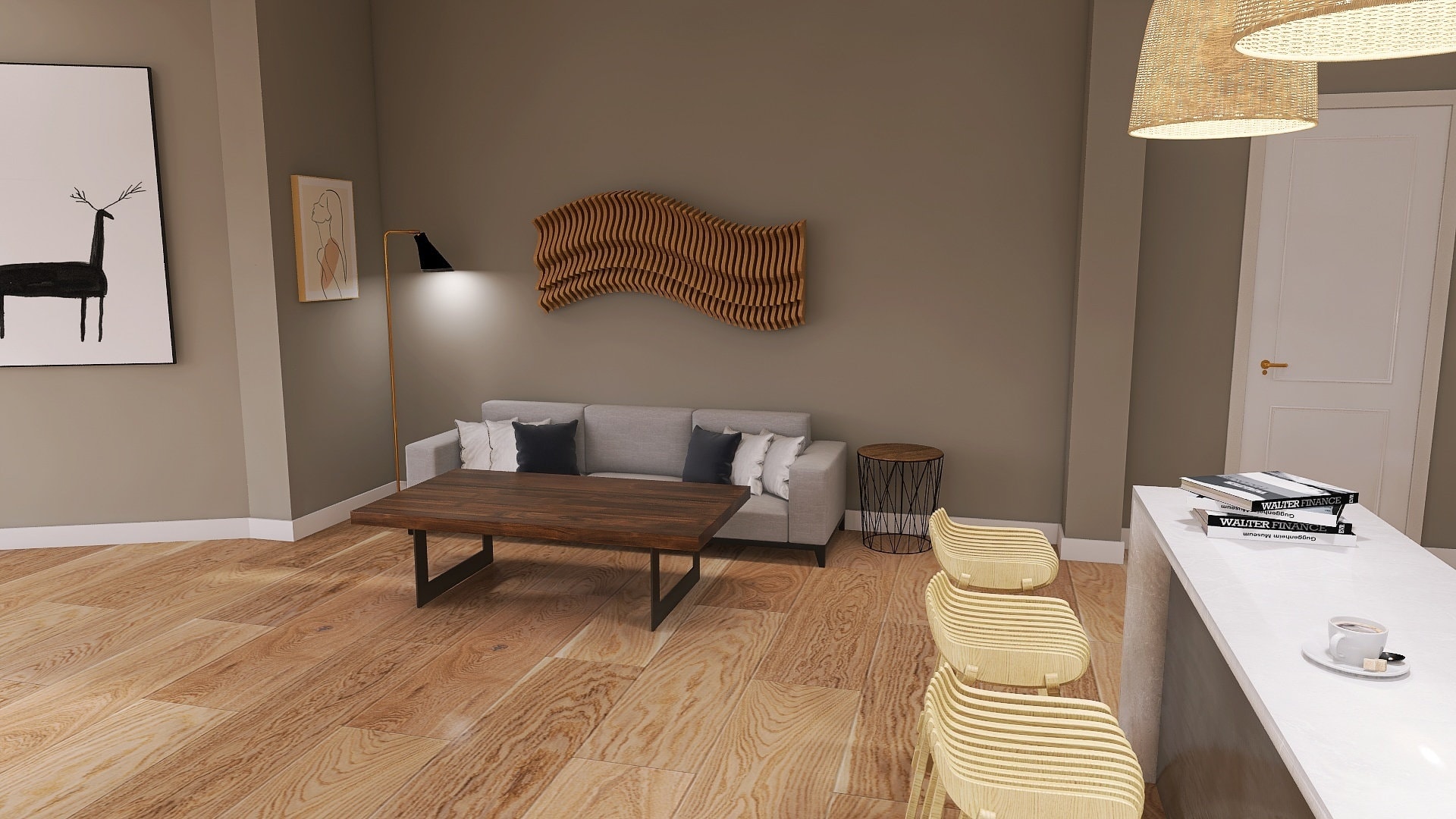 Parametric Wood Wall Art 3D Wood Wall Art Wave Wall - Etsy