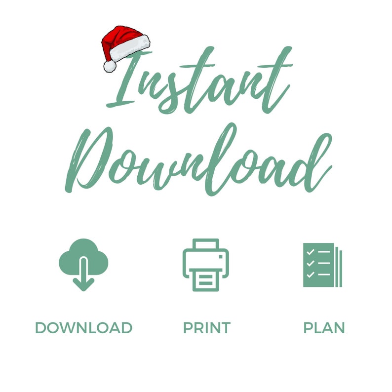 PRINTABLE CHRISTMAS LIST, Christmas Gift List, Gift Planning List