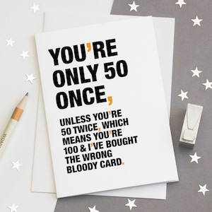 Carte 50e anniversaire drôle