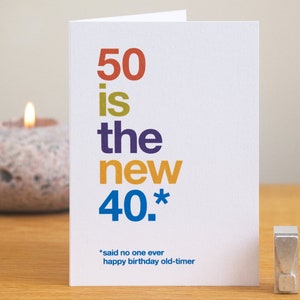 Lustige Geburtstagskarte zum 50