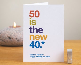 Funny 50th Birthday Card