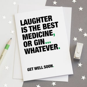 Beterschapskaart, grappige beterschapskaart, gincitaten, ginspreuken, ginliefhebbers, medicijncitaten, gelachcitaten – GRATIS BEZORGING