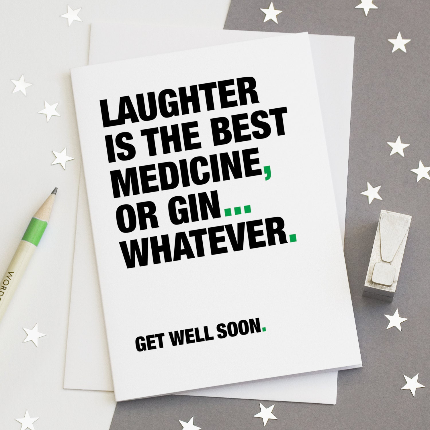 Get Well Soon Card Funny Get Well Card Gin Quotes Gin - Etsy