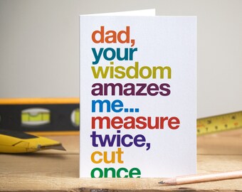Funny DIY Card For Dad