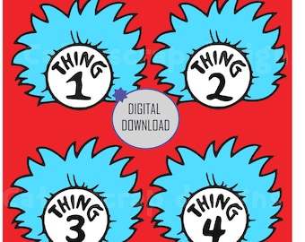 Thing 3 Svg Etsy