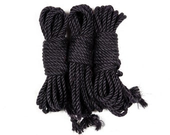 Jute bondage rope - Black