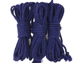 Cuerda de yute para bondage - Azul zafiro