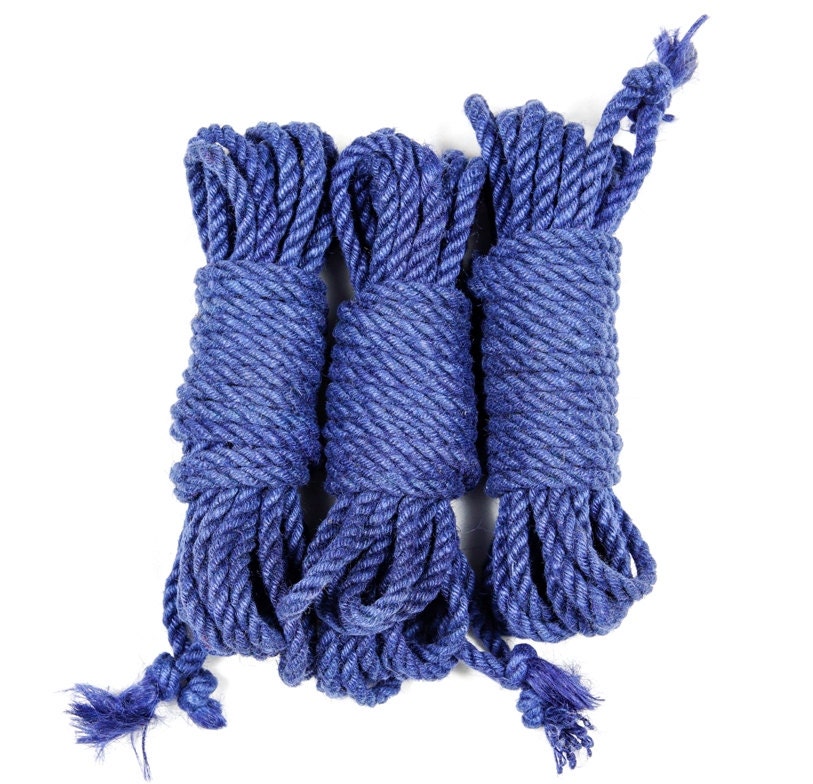 Jute bondage rope - Sapphire blue
