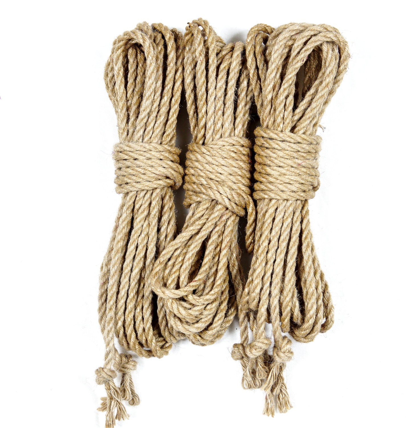 Unverarbeitetes Bondageseil Jute - einlagig