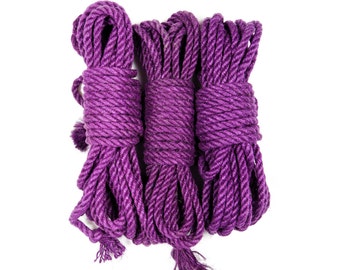 Bondageseil aus Jute - Lila