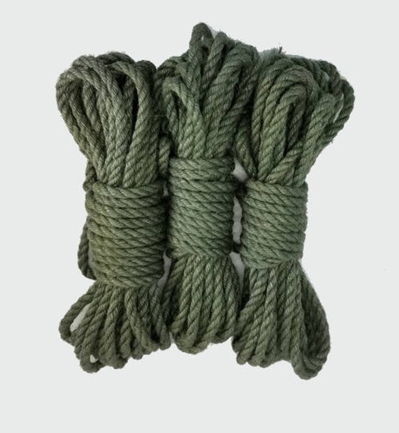 Jute Bondage Rope Evergreen Seasonal Etsy Canada