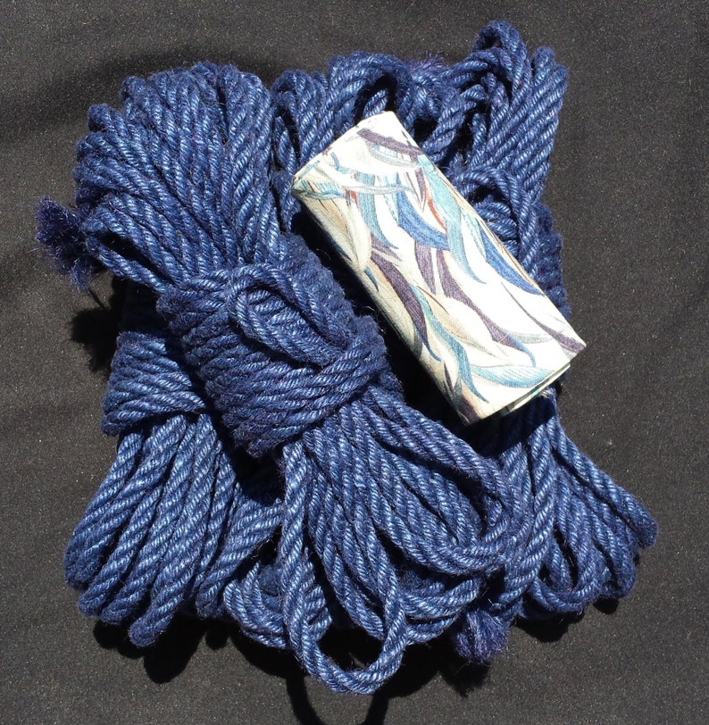 Sapphire blue shibari rope bondage kit 