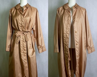 Vintage 1970s Duckwear by Misty Harbor Champagne Trench Rain Coat