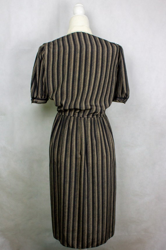 Vintage 1970s Taurus II Gray and Black Striped Co… - image 9