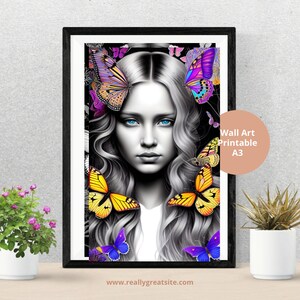 Plakat/pocztówka/dekoracja w stylu fantasy wysokiej rozdzielczości do natychmiastowego pobrania 5 obrazów