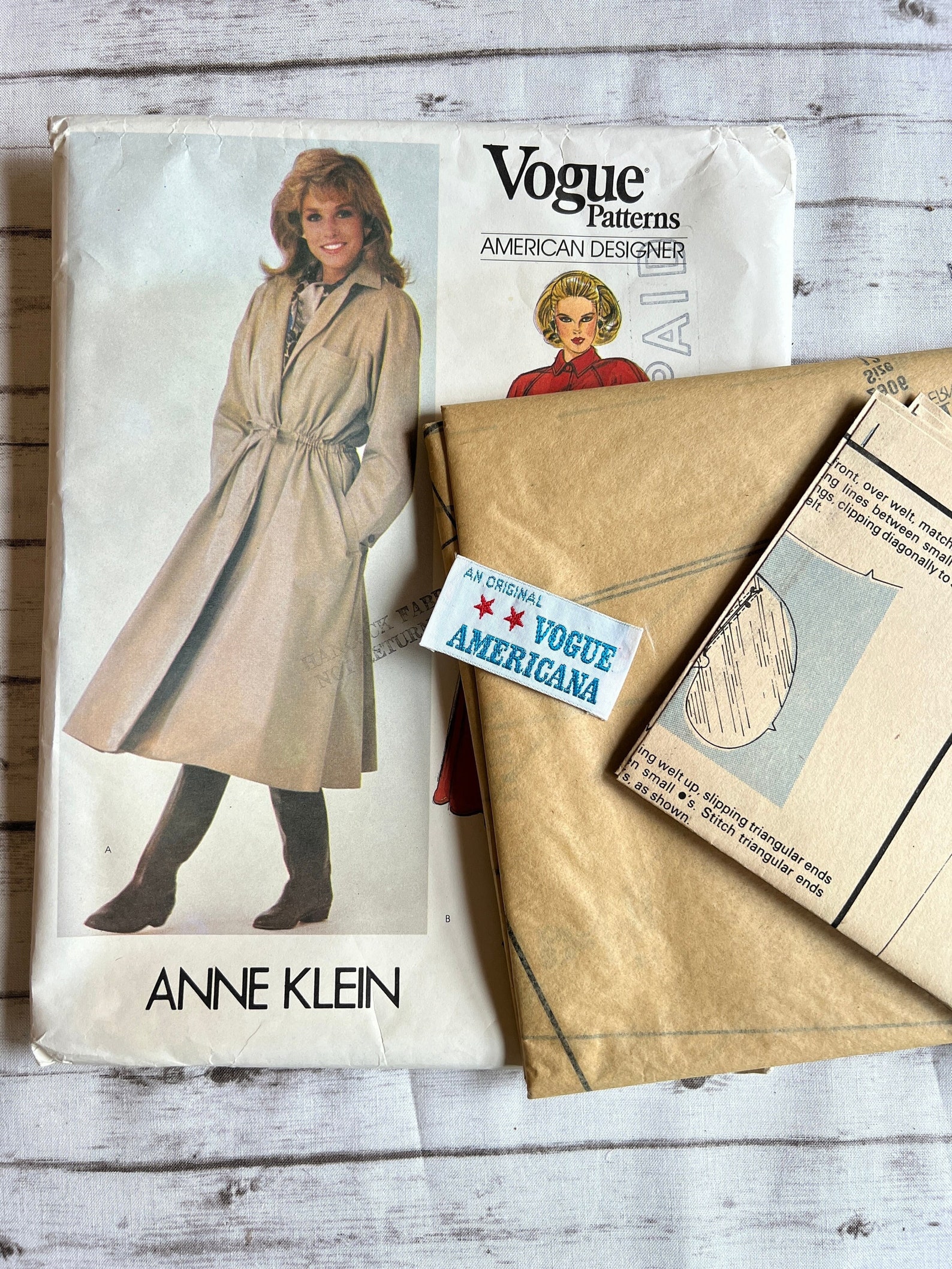 Vogue Anne Klein Coat Pattern 2906 - Size 12 Uncut Vintage - Etsy