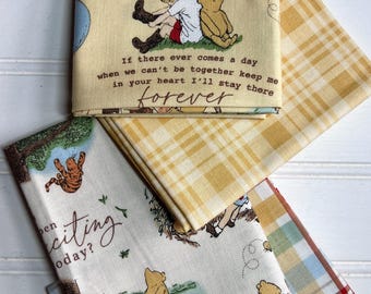Winnie the Pooh Fabric: 4-Piece Fat Quarter Bundle