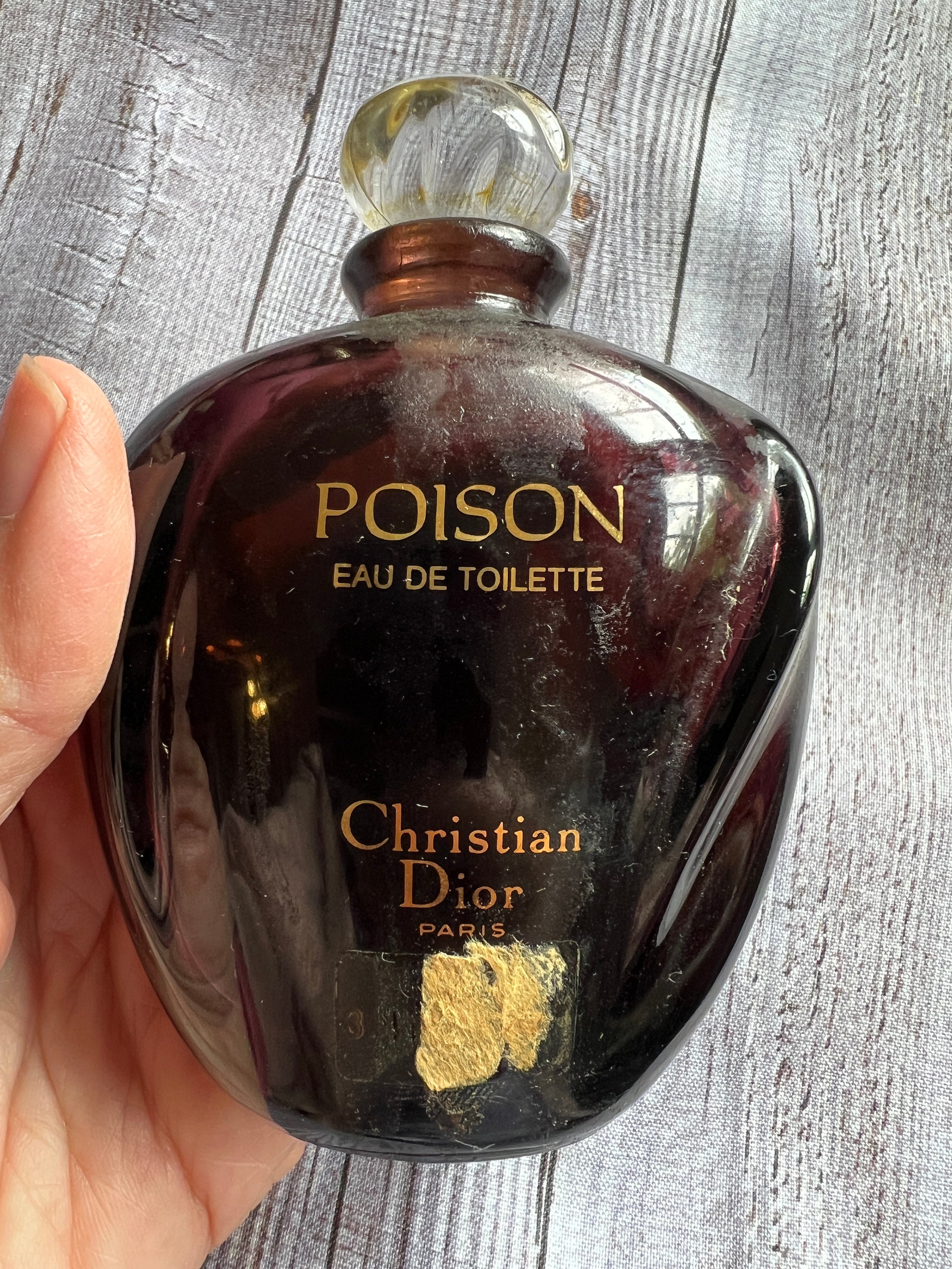 Vintage Christian Dior Poison Eau De Toilette Paris Perfume 