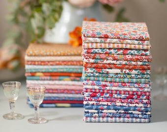 Tilda Village Life 20 Piece Fabric Fat Eight Bundle Preorder