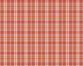 A Spoonful of Sugar Plaid Poppins Fabric Apricot C17087