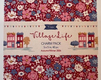 Tilda Village Life Charm Pack 5 inch Squares