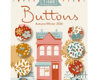 Tilda Village Life Buttons Autumn Colors 8pcs October 2026