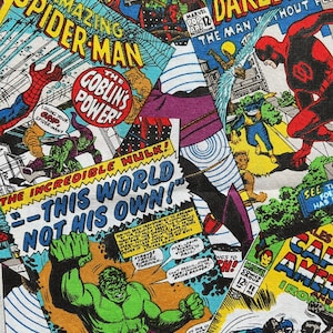 Super Hero Fabric, Cotton Quilting Fabric