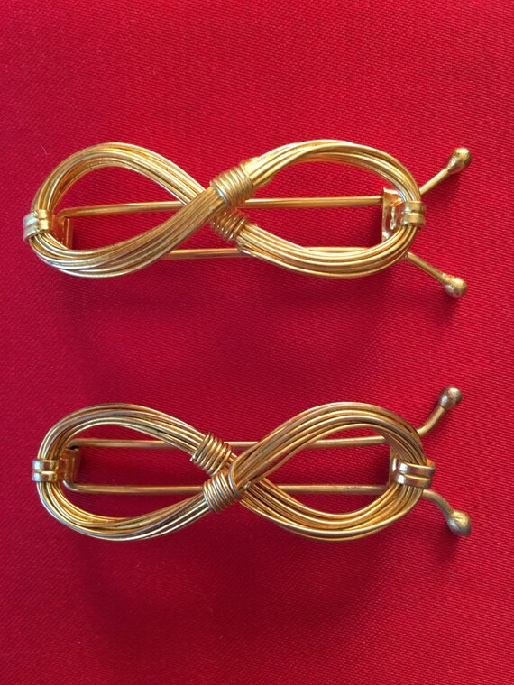 Vintage Hair Barrettes Pair of Classic 1960s Etsy