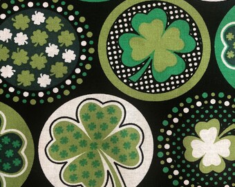 St Patrick Day Shamrock Fabric