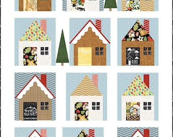 Gingerbread Lane Quilt Pattern by J. Wecker Frisch/ Christmas Houses Quilt