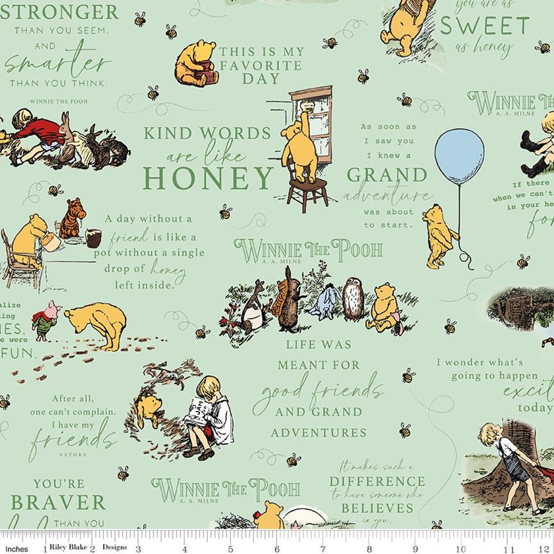 Winnie the Pooh by Echo Park Paper Co for Riley Blake Designs C17000 ...