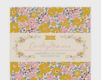 Tilda Creating Memories Spring Charm Pack 5 inch Squares